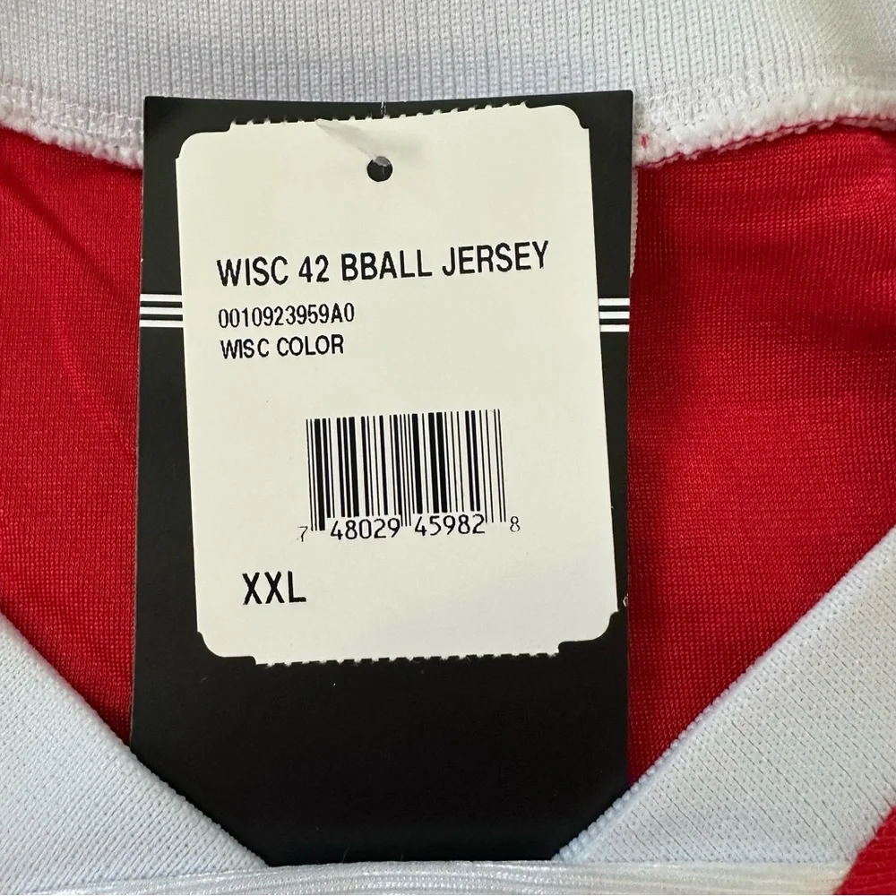 Adidas Wisconsin Red‎ Basketball Jersey